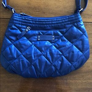 Vera Bradley blue microfiber crossbody